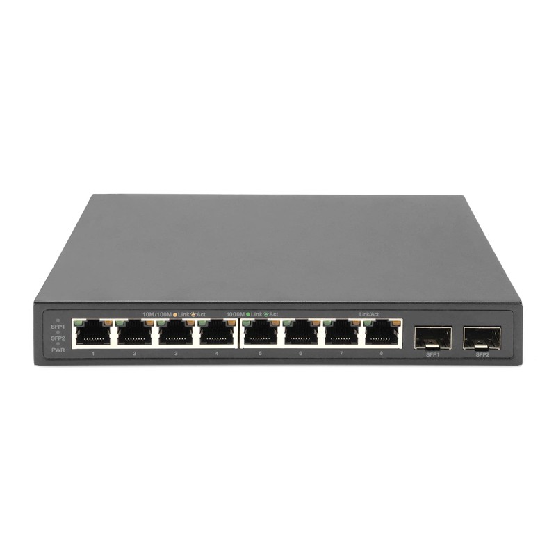 DIGITUS Network Switch - 10-Port - Gigabit Ethernet - Unmanaged