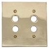 Double Gang Brass Push Button Switch Plate