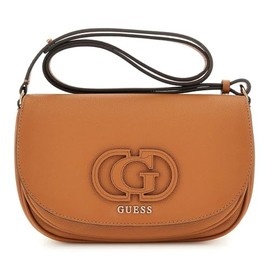GUESS Calebra Convertible Xbody Flap Bag Cognac