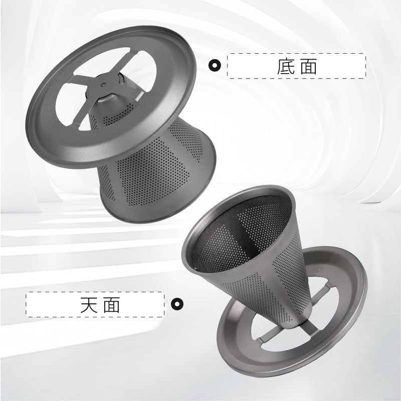 A.S.F. OUTDOOR All Titanium Coffee Dripper Double Layer Filter Paperless