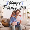 Happy Father’s Day Banner – Pre-Strung Black Letter Glitter Garland