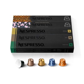 Nespresso Capsules OriginalLine, Mild Roast Blend Variety Pack, Mild Roast Coffee, 10 Count (Pack of 5) Espresso Coffee Pods, Brews 3.7 ounce and 1.35 ounce (ORIGINALLINE ONLY)