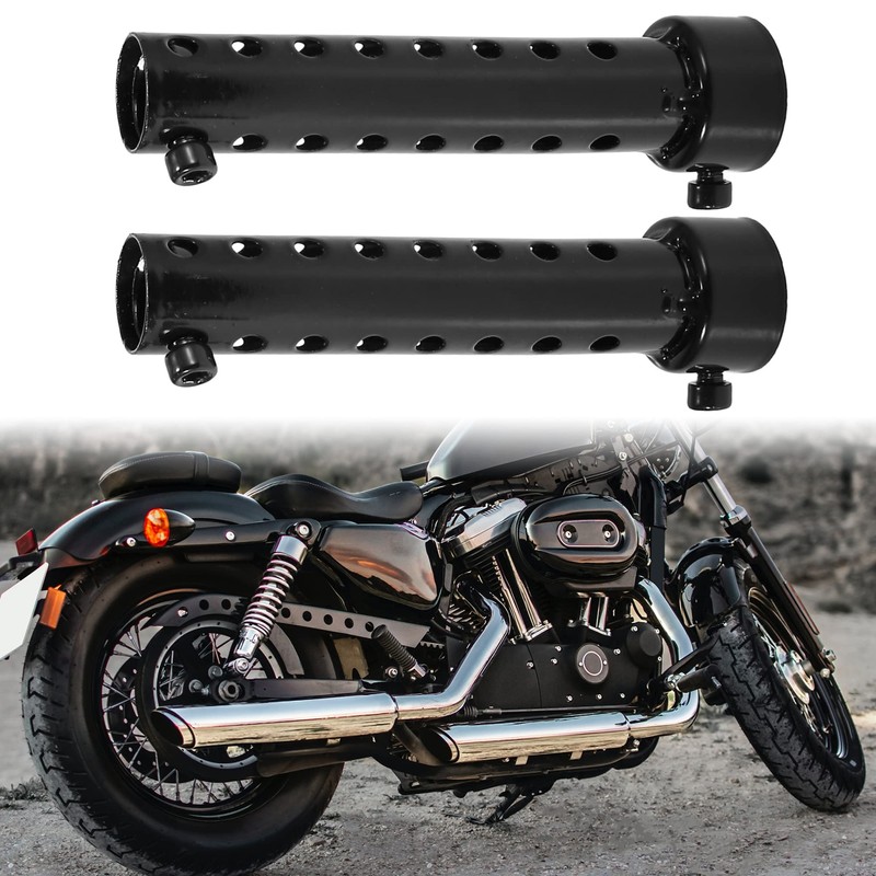 Motoforti 2pcs 35mm Universal Motorcycle Exhaust Silencer Exhaust Insert Muffler