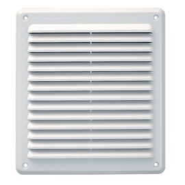 First Plast Grille A Visser with fly screen 204 x 230 blanc-pass Air 180 CM2