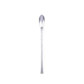 VINTAGE INOX Vintage Imperfection Long Spoon, Made in Japan, Cafe and Restaurant, Stainless Steel, Aging, Unbreakable, Dishwasher Safe, Silver