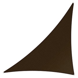 ShadeMart 24' x 24' x 33.9' Brown Right Triangle Sun Shade Sail UPF50 smTAPRT20 Canopy Fabric Cloth Screen, Water Air Permeable & UV Block, Heavy Duty, Carport Patio Outdoor - (We Customize Size)