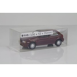 Marco's Trucks 20x Clear Packaging Folding Box for Model Railway and Model Cars 100 x 35 x 50 mm