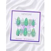 Glazed Mint Handmade Nail Tips - Long Stiletto / 글레이즈