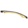 Vingtaine H7207-BR- Women's Wood Line Barrette, Simple, Natural, Thin, Casual,