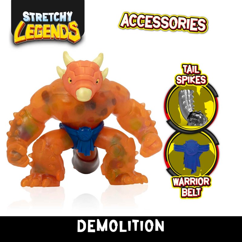 Stretchy Legends D'Molition Elastic Action Figures for Children, Stretchy Superhero