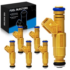 SZKAIDAG Fuel Injectors 0280155710 4 Holes Fits For 1993-1998 For:-JEEP Grand Cherokee 1989-1998 For:-JEEP Cherokee 1991-1998 For:-JEEP Wrangler 1987-1992 For:-JEEP Comanche Replace# 0280155700 (6pcs)