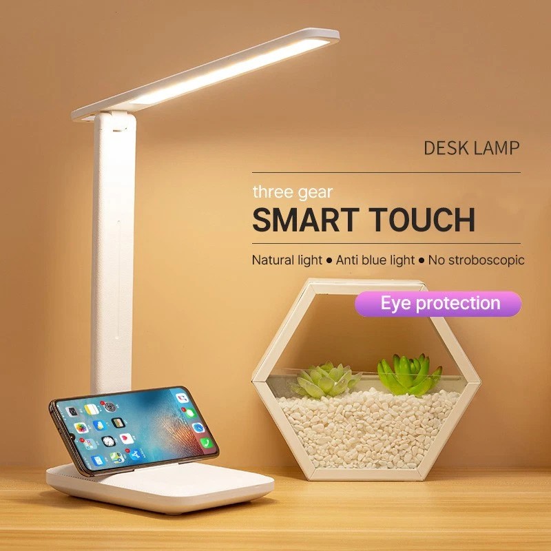 LED Desk Lamp Touch Sensor Reading Foldable Table Lamp Eye