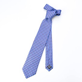 Dunhill 22FPTP1X9427 Men's Necktie, Blue, Large Sword Width 3.1 inches (8 cm), 100% Silk, blue