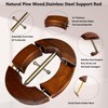 Viredelo Heavy Duty Wooden Hat Stretcher, 4-Way Adjustable, Universal Fit