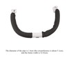 Pram Handle, Adjustable Comfortable Armrest, Safe for Pushchairs (Black)