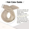 Moresoo Hair Extensions Tape in Blonde Mixed Natural Hair Extensions
