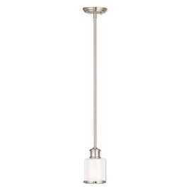 Livex Lighting 40210-91 Middlebush 1 Light Brushed Nickel Mini Pendant