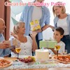 Birthday Table Runner, Colourful Dot Birthday Tablecloth with 4 Tablecloth