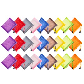 JDRGJTH 27 PCS Mesh Zipper Pouch Nylon Mesh Makeup Bag Small Zipper Small Travel Pouch for Travel Storage,Board Game Storage