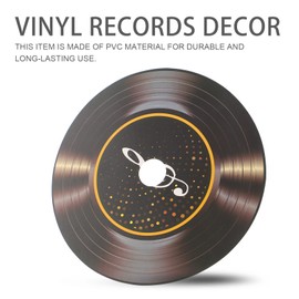 Ciieeo 12pcs Vinyl Record Decoration Mini Mural Pvc