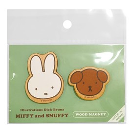 NaganoFactory DB502A Dick Bruna Miffy & Snuffy Magnet Set Miffy & Snuffy A