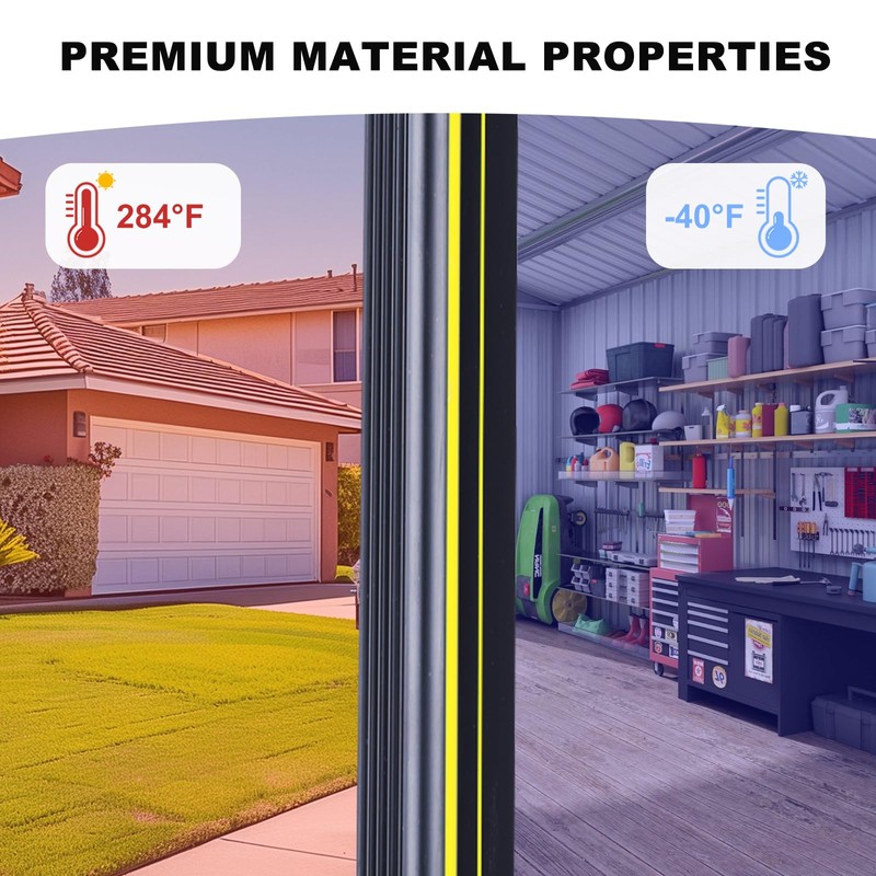 DGSL 16FT Universal Garage Door Bottom Threshold Seal Strip with