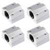 sourcing map Pack of 4 Linear Ball Bearings SCS10UU Sliding