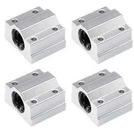 sourcing map Pack of 4 Linear Ball Bearings SCS10UU Sliding Block Units 10 mm Bore Diameter