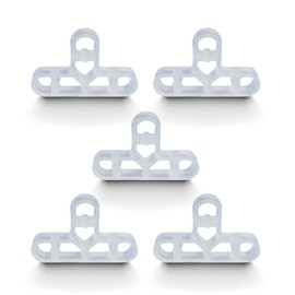 3/8 Inch Brick Veneer Mortar Grout line Tool Plastic Tile Spacers 220 Pack Transparent Grout Line Spacers for Red Wall Tiles, Durable DIY Tile Leveling System Accessories