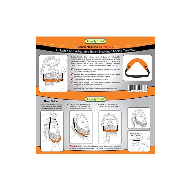 Eskoko Beard Neckline Shaper Guide A Hands-Free Flexible & Adjustable