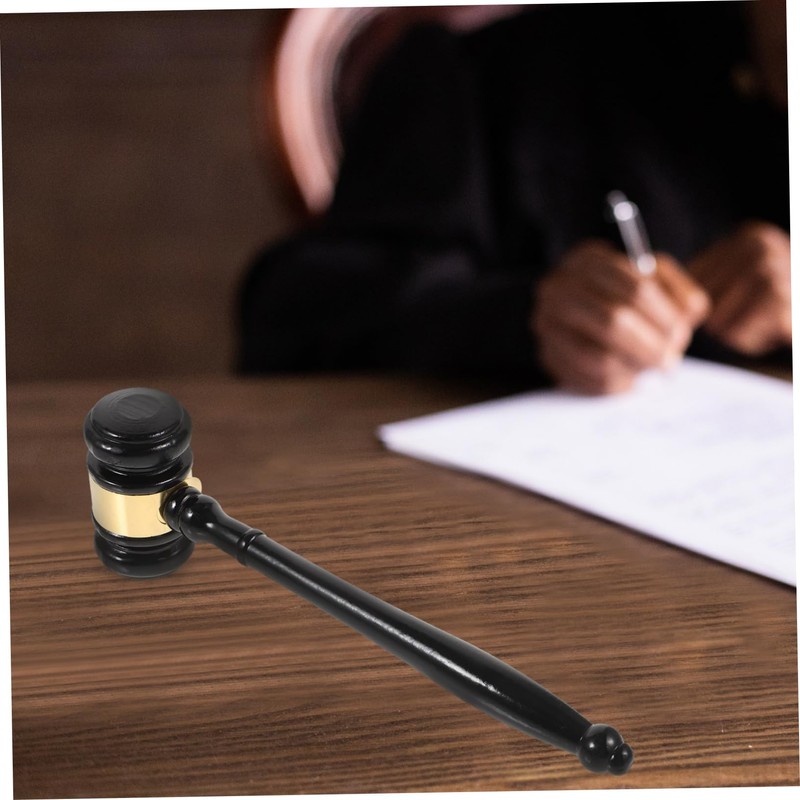 Operitacx 4pcs Wooden Judge Gavel Hammer Court Tool Comfortable Grip