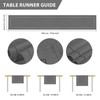 BAZIOE Linen Table Runner Gray Table Runner Washable Modern Table
