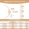 Flange Inserts 19mm Compatible with Medela/Spectra/TSRETE/Elvie/Momcozy/Bellababy Breast Pump 24mm Shields/Flanges,