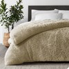 Bare Home Shaggy Fleece Duvet Cover Extra Long Size -