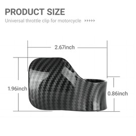 YYTQP Throttle Mounted Motorcycle Cruise Assist, 2 PCS Cruise Assist Handle, Handlebar Oil Control Rocker Bracket Accelerator Assist, Universal for Most Motorcycles, Scooters (Carbon Fiber Black)