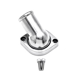 HRC GM LS Water Neck Thermostat Housing 45° 97-09 LS v8 Engines Aluminum Polished