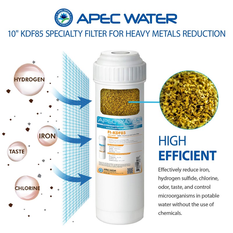 APEC Water Systems FI-KDF85 Iron and Hydrogen Sulfide Reduction Specialty