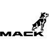 fdc Mack Trucks Dog Vinyl White Sticker Decal Die Cut