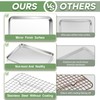 TeamFar Toaster Oven Pan with Rack Set, 9’’ x 7’’