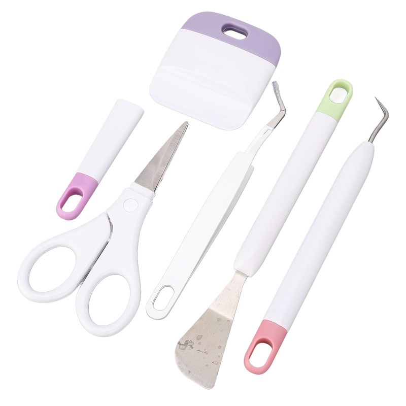 5 Pcs Vinyl Weeding Tool Set Weeder Tweezers Scraper Spatula
