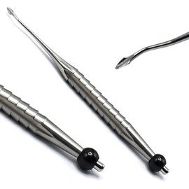 MuskalMed New Distally Angled Sharpened Spade Root Proximator PDL Dental Elevator Stainless Steel Polish Instruments ELV-03