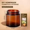 4 oz Glass Jars with Lids, Hoa Kinh 40 Pack