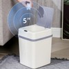 Trash Can 12L Smart Sensor Stable Dealing Cover Simple Style