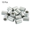 PATIKIL 15pcs M8-M6 Thread Adapter Sleeve Reducing Nuts 10mm Threaded