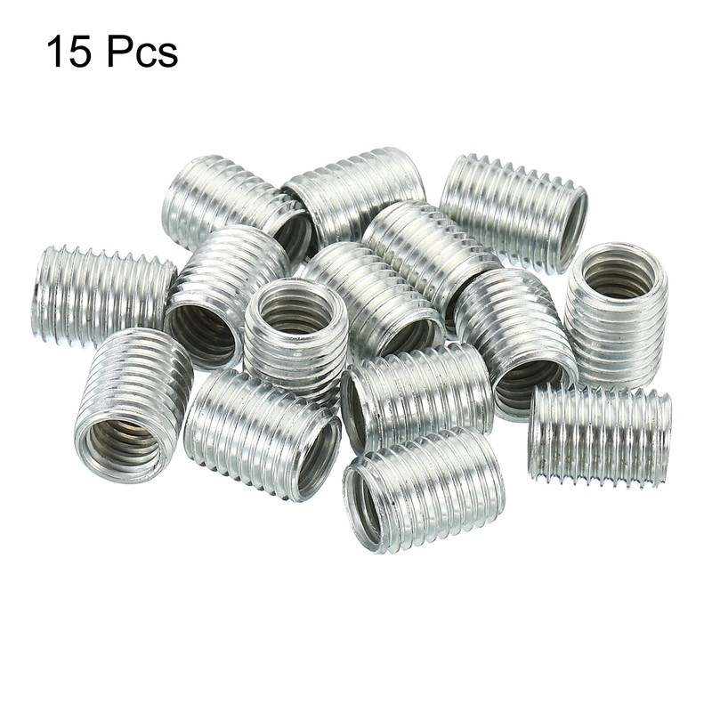 PATIKIL 15pcs M8-M6 Thread Adapter Sleeve Reducing Nuts 10mm Threaded