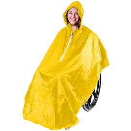 GOTITA The Wheelchair Poncho - Versatile Wheelchair Rain Cover - Easy to Use - Easy to Put on and Take Off - Italian Design, yellow