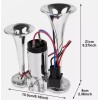 Gearzaar 600DB 12V Dual Trumpets Super Loud Car Electric Horn