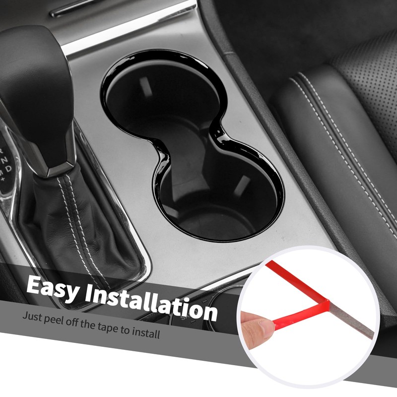 Jimen Compatible with Jeep Grand Cherokee 2011-2021, Front Cup Holder