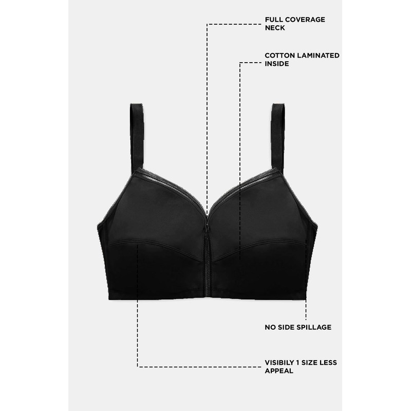 True Curv Single Layered Non Wired Full Coverage Minimiser Bra