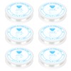 AUAUY 6 Rolls Elastic String for Bracelets, 0.4mm-1.0mm Clear Elastic
